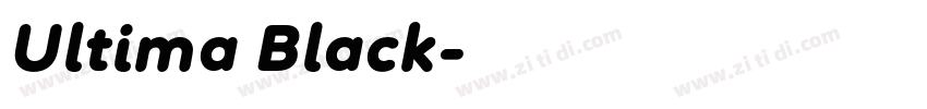 Ultima Black字体转换